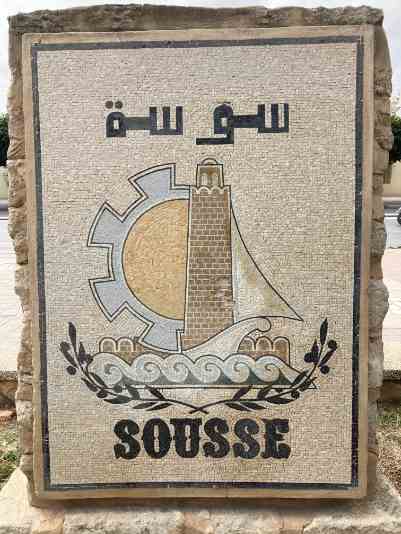 Mosaikschild vom Ort Souss