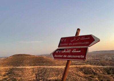 Wegweiser in Gebirge